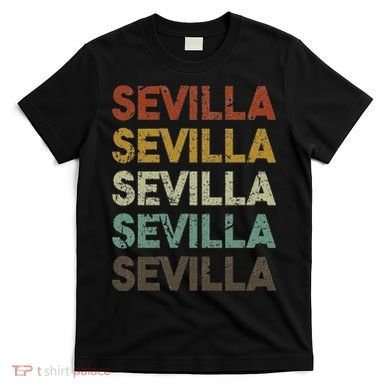 Retro Sevilla Spain 80s Style T-Shirt