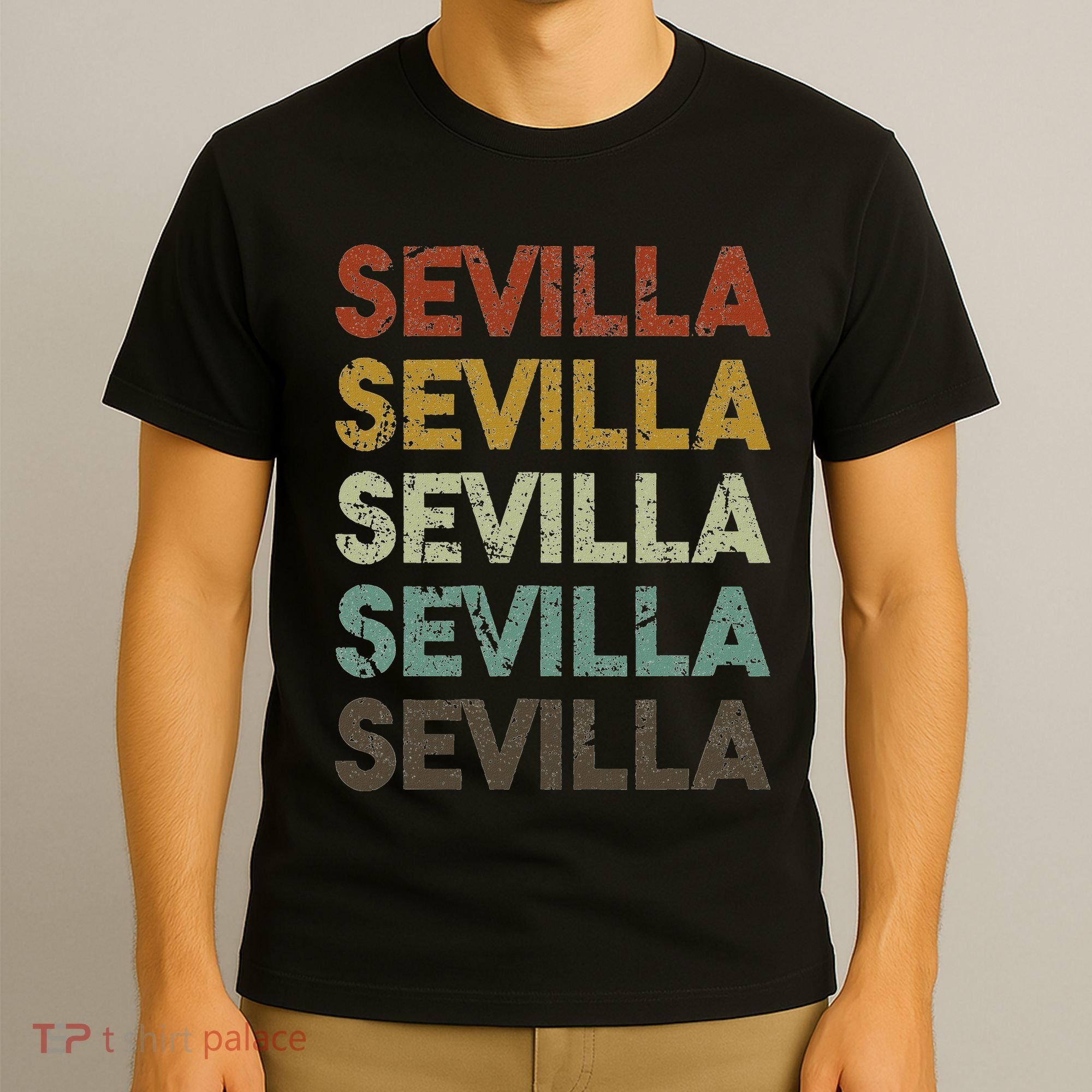 Retro Sevilla Spain 80s Style T-Shirt