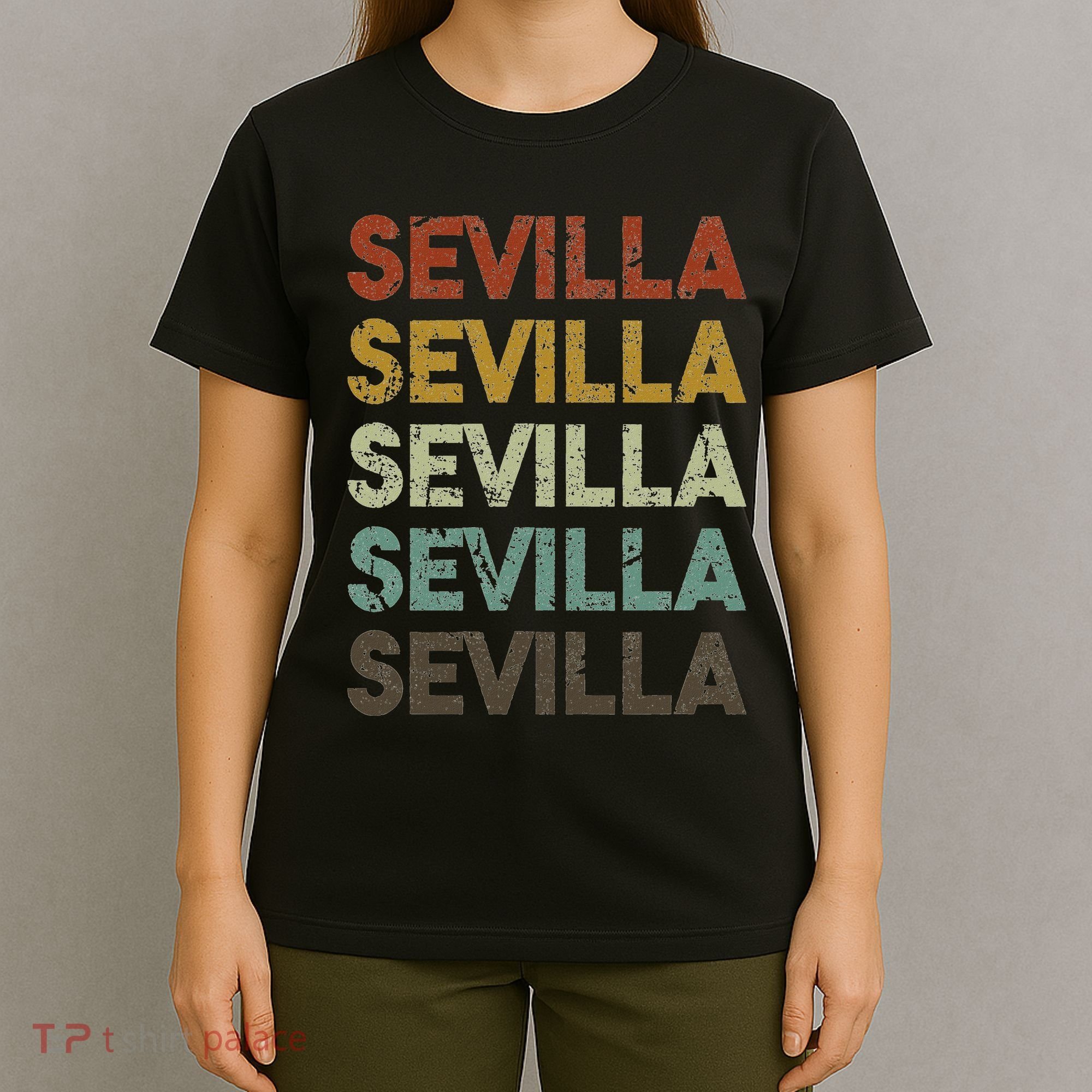 Retro Sevilla Spain 80s Style T-Shirt