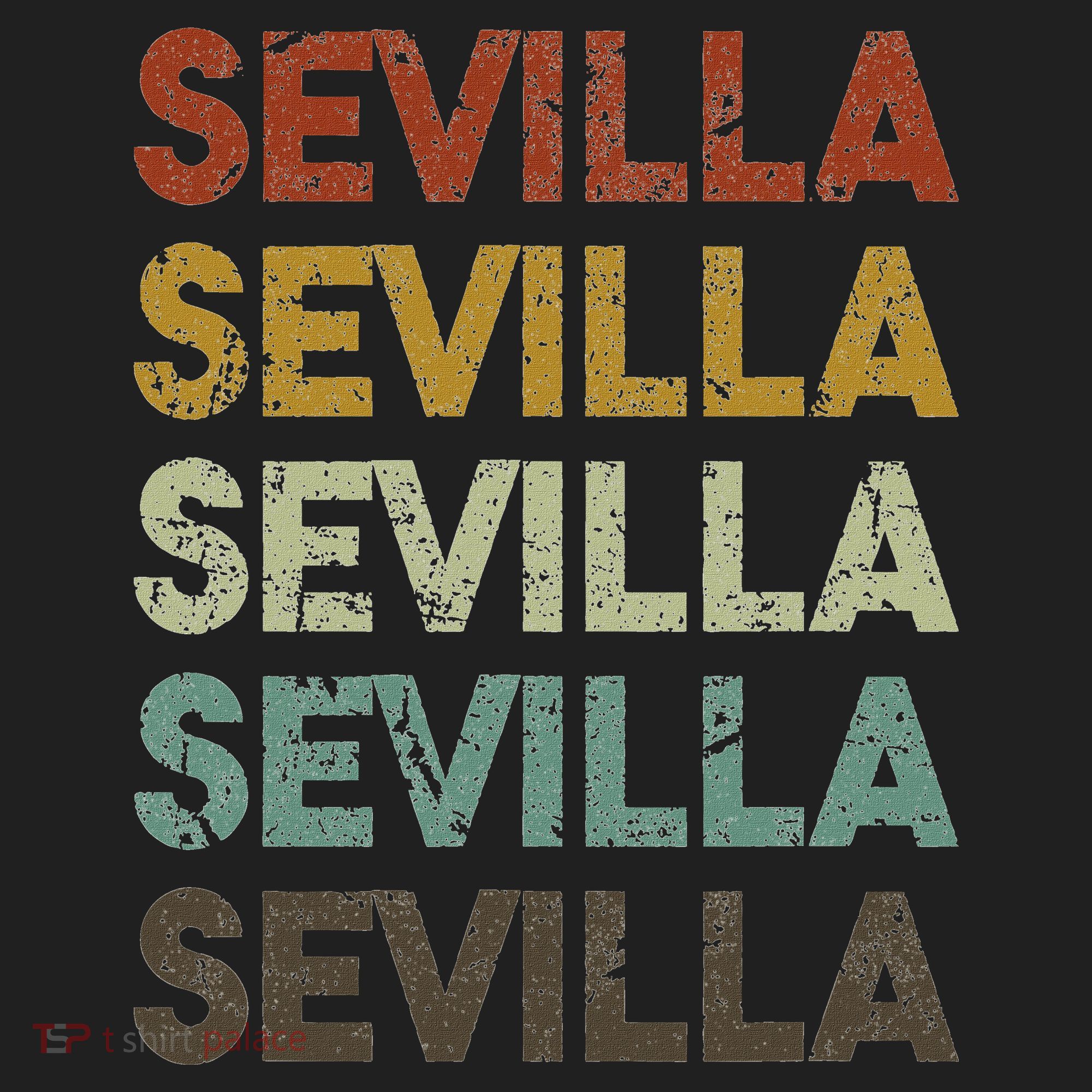 Retro Sevilla Spain 80s Style Beanie