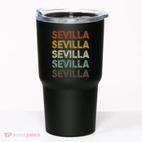Retro Sevilla Spain 80s Style Tumbler thumb 0