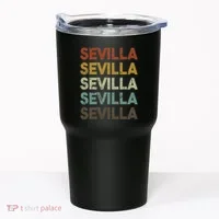 Retro Sevilla Spain 80s Style Tumbler thumb 0