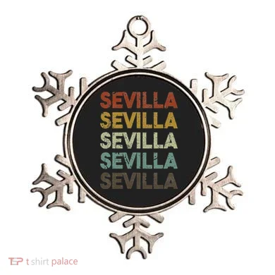 Retro Sevilla Spain 80s Style Ornament