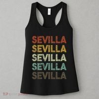 Retro Sevilla Spain 80s Style Women's Tank Top thumb 3
