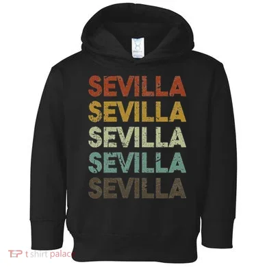 Retro Sevilla Spain 80s Style Toddler Hoodie