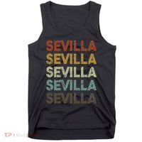 Retro Sevilla Spain 80s Style Tank Top thumb 0