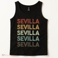 Retro Sevilla Spain 80s Style Tank Top thumb 2