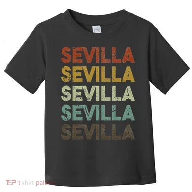Retro Sevilla Spain 80s Style Toddler T-Shirt