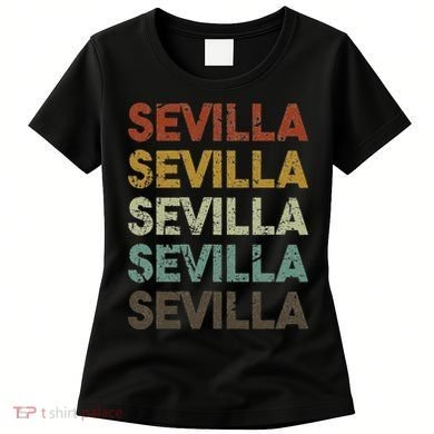 Retro Sevilla Spain 80s Style Women's T-Shirt