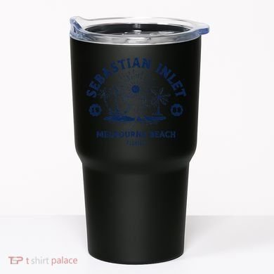 Retro Surfing Sebastian Inlet Melbourne Beach Florida Surf Tumbler