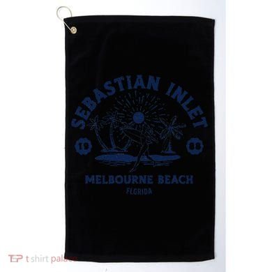 Retro Surfing Sebastian Inlet Melbourne Beach Florida Surf Golf Towel