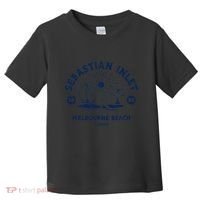 Retro Surfing Sebastian Inlet Melbourne Beach Florida Surf Toddler T-Shirt thumb 0