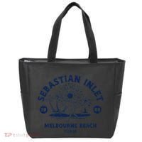 Retro Surfing Sebastian Inlet Melbourne Beach Florida Surf Tote Bag thumb 0