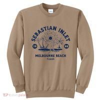 Retro Surfing Sebastian Inlet Melbourne Beach Florida Surf Sweatshirt thumb 0