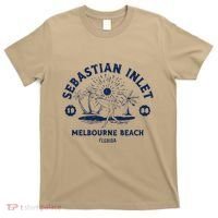 Retro Surfing Sebastian Inlet Melbourne Beach Florida Surf T-Shirt thumb 0