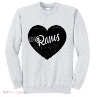 Rams School Sports Fan Team Spirit Cute Heart Sweatshirt thumb 0