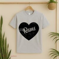 Rams School Sports Fan Team Spirit Cute Heart T-Shirt thumb 2