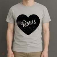 Rams School Sports Fan Team Spirit Cute Heart T-Shirt thumb 3
