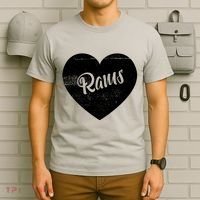 Rams School Sports Fan Team Spirit Cute Heart T-Shirt thumb 6