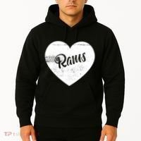 Rams School Sports Fan Team Spirit Cute Heart Hoodie thumb 2