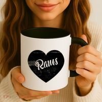 Rams School Sports Fan Team Spirit Cute Heart Coffee Mug thumb 3