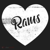 Rams School Sports Fan Team Spirit Cute Heart Beanie thumb 2