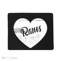 Rams School Sports Fan Team Spirit Cute Heart Mousepad thumb 0
