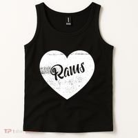 Rams School Sports Fan Team Spirit Cute Heart Tank Top thumb 2