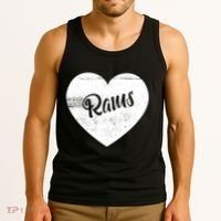 Rams School Sports Fan Team Spirit Cute Heart Tank Top thumb 3