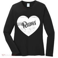 Rams School Sports Fan Team Spirit Cute Heart Women's Long Sleeve Shirt thumb 0