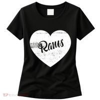 Rams School Sports Fan Team Spirit Cute Heart Women's T-Shirt thumb 0