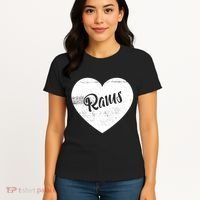 Rams School Sports Fan Team Spirit Cute Heart Women's T-Shirt thumb 4