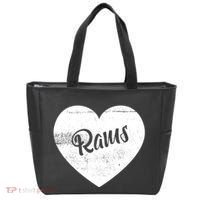 Rams School Sports Fan Team Spirit Cute Heart Tote Bag thumb 0