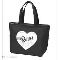 Rams School Sports Fan Team Spirit Cute Heart Tote Bag thumb 3