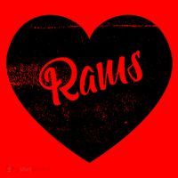 Rams School Sports Fan Team Spirit Cute Heart Santa Hat thumb 1
