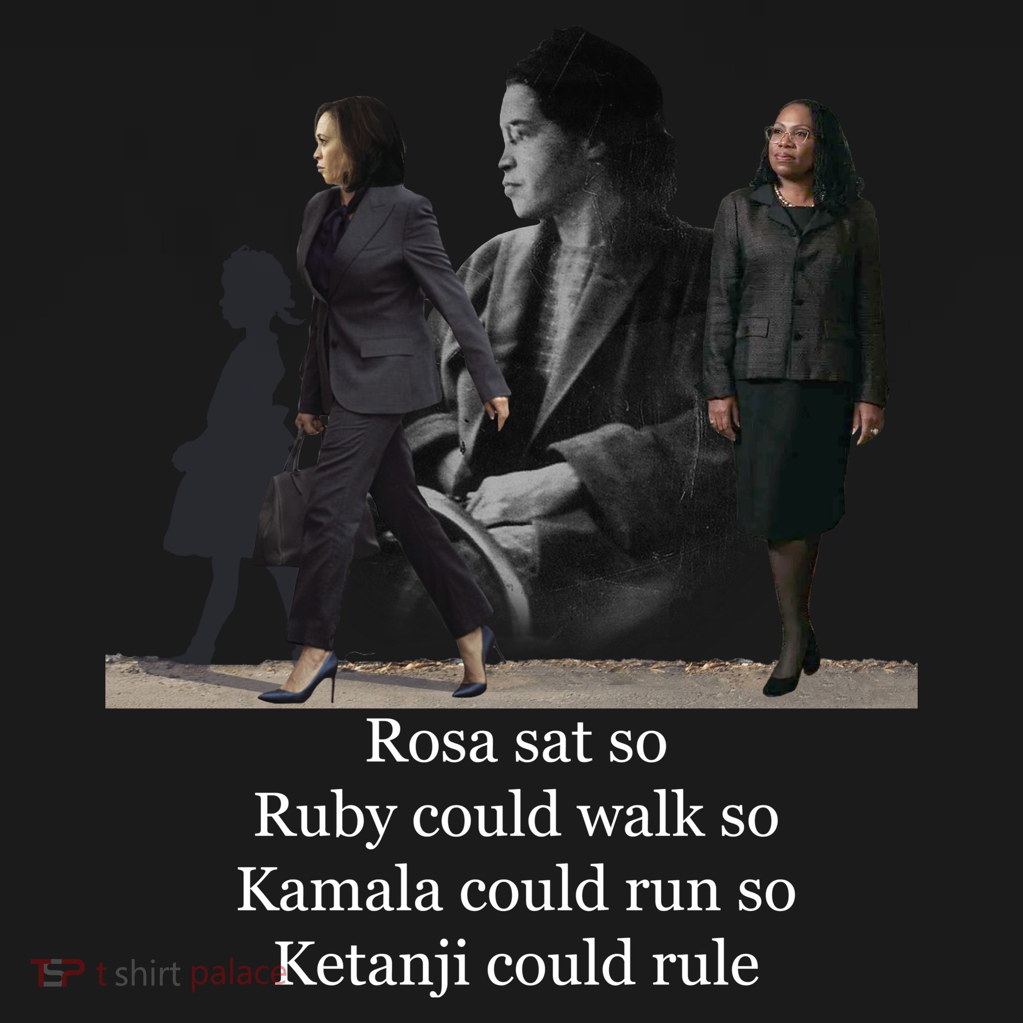 Rosa Sat So Ruby Could Walk So Kamala Could Run So Ketanji Could Rule Hoodie