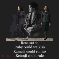 Rosa Sat So Ruby Could Walk So Kamala Could Run So Ketanji Could Rule Beanie thumb 2