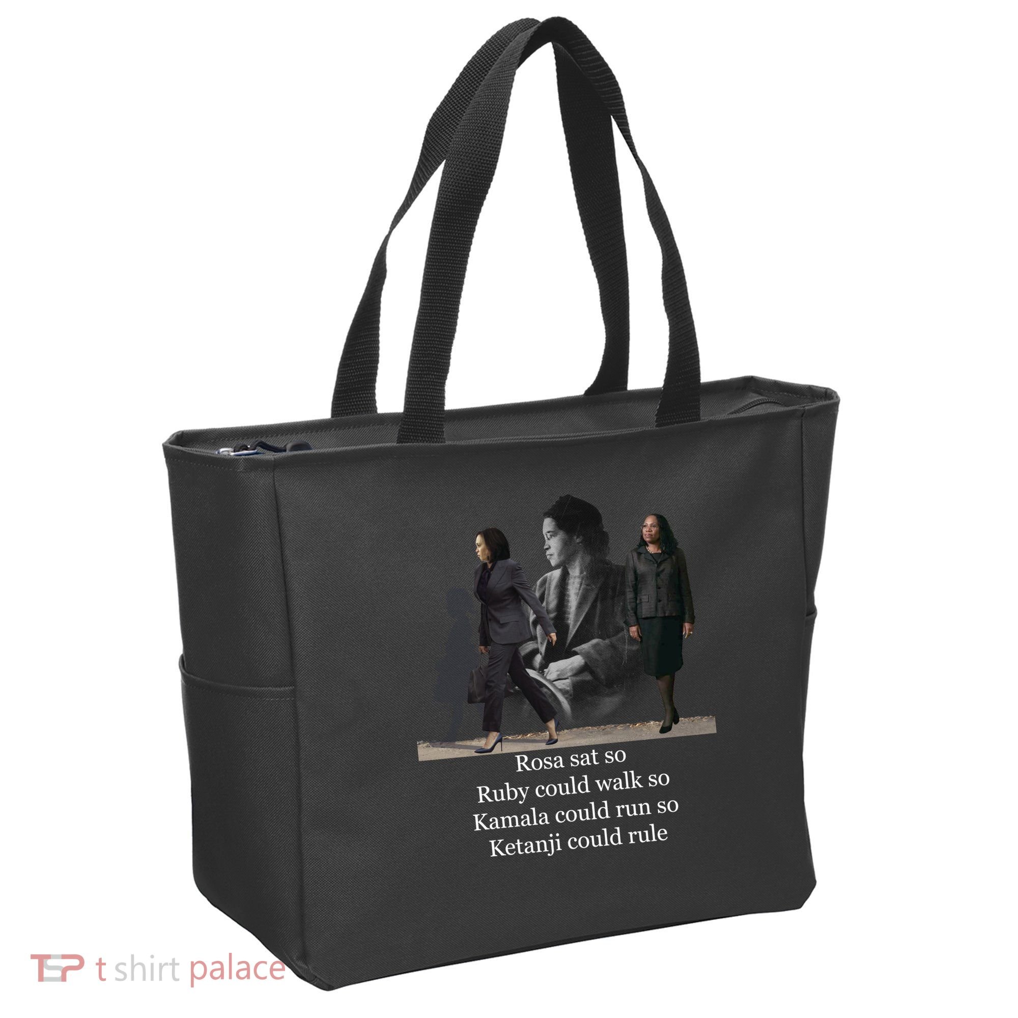 Rosa Sat So Ruby Could Walk So Kamala Could Run So Ketanji Could Rule Tote Bag