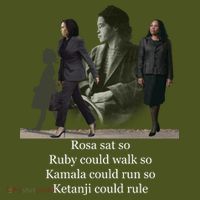 Rosa Sat So Ruby Could Walk So Kamala Could Run So Ketanji Could Rule Kids Hoodie thumb 2