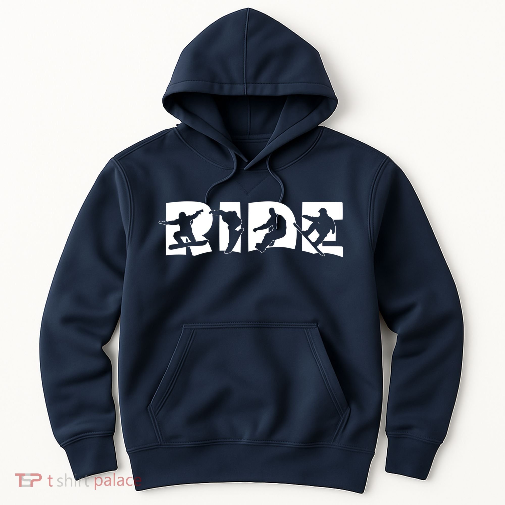 RIDE Snowboard, Silhouette Snowboarding Hoodie