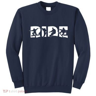 RIDE Snowboard, Silhouette Snowboarding Sweatshirt