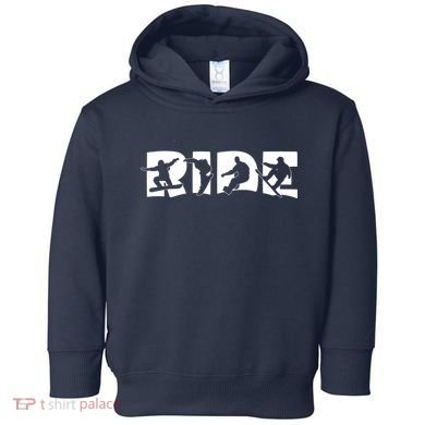RIDE Snowboard, Silhouette Snowboarding Toddler Hoodie