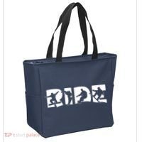 RIDE Snowboard, Silhouette Snowboarding Tote Bag thumb 2