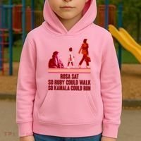 Rosa Sat So Ruby Could Walk So Kamala Could Run Kamala Harris 2024 Kids Hoodie thumb 2