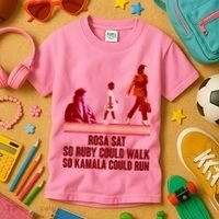 Rosa Sat So Ruby Could Walk So Kamala Could Run Kamala Harris 2024 Kids T-Shirt thumb 3
