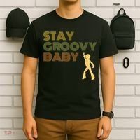 Retro Seventies Stay Groovy Baby Disco Dancing T-Shirt thumb 6