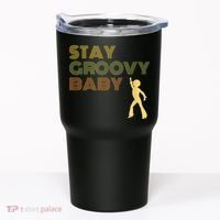 Retro Seventies Stay Groovy Baby Disco Dancing Tumbler thumb 0