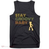 Retro Seventies Stay Groovy Baby Disco Dancing Tank Top thumb 0