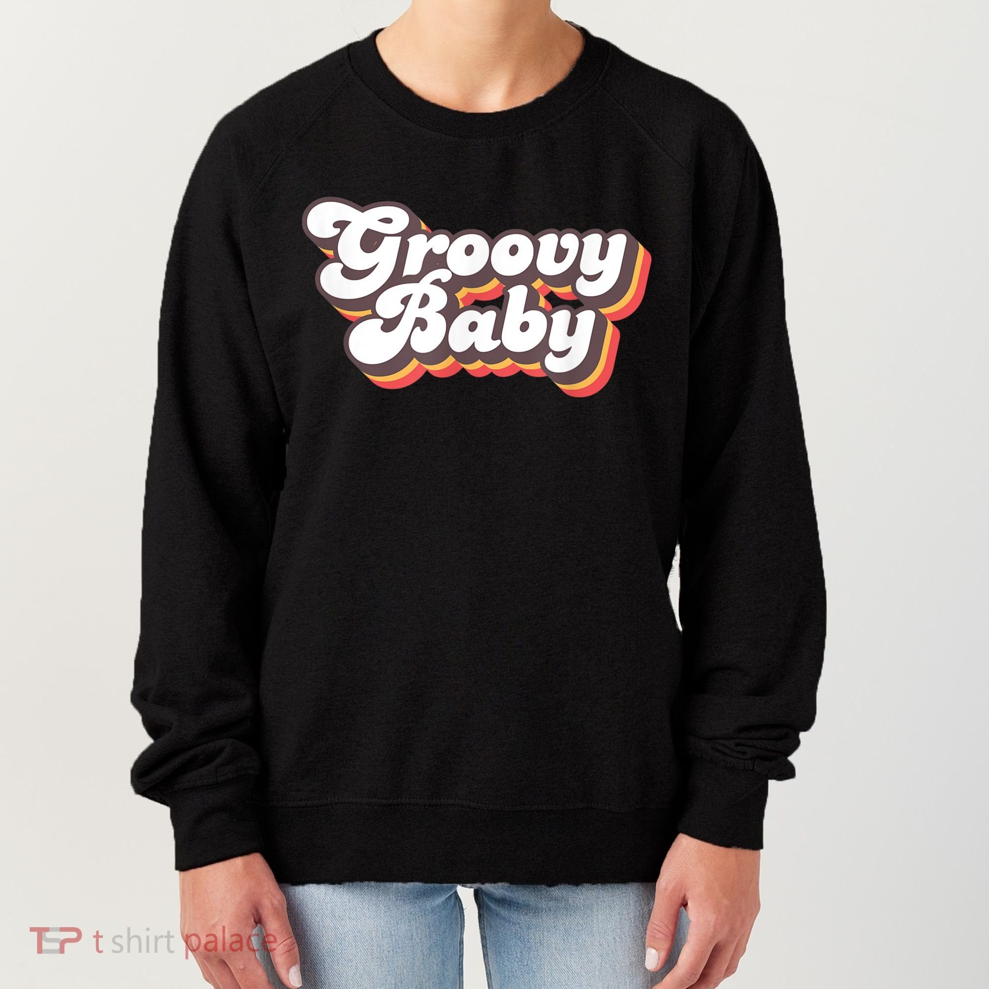 Retro Seventies Style Groovy Baby 70s Fancy Dress Women's Sweatshirt