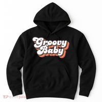 Retro Seventies Style Groovy Baby 70s Fancy Dress Hoodie thumb 0
